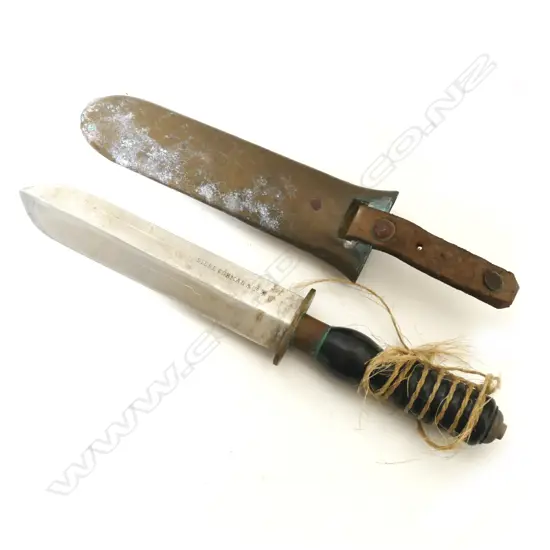 A vintage Siebe Gorman and Co. diver's knife