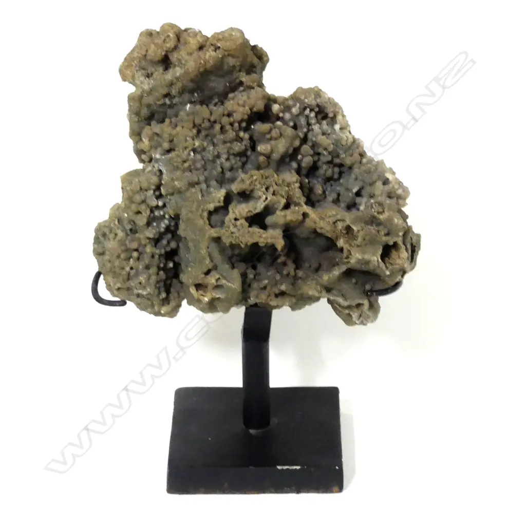 A piece of natural botryoidal chalcedony (grape agate) Image 1++