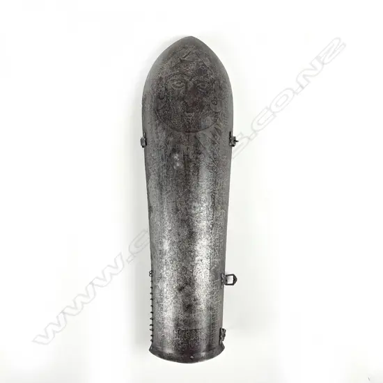 A 19thC Indo-Persian bazu-band (forearm armour)