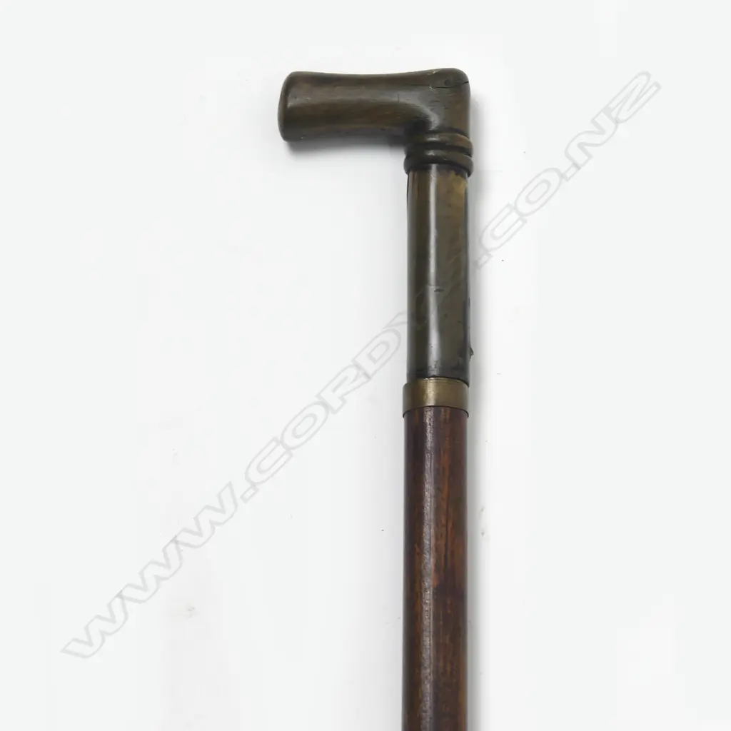 A horn handled sword stick Image 1++