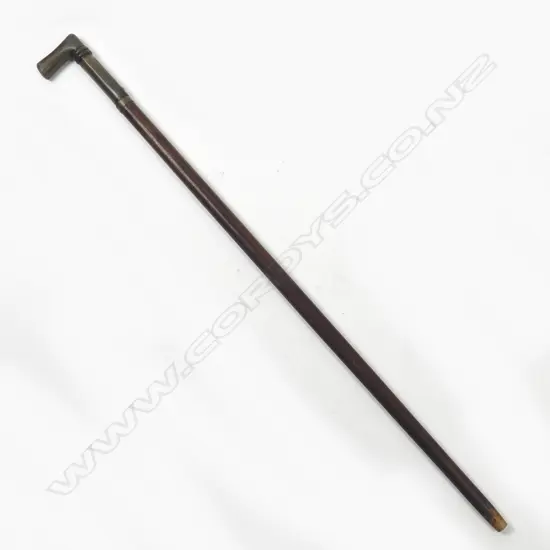 A horn handled sword stick