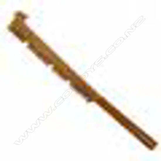 A late 19thC/early 20thC Samoan wooden saw tooth club (nifo'oti)