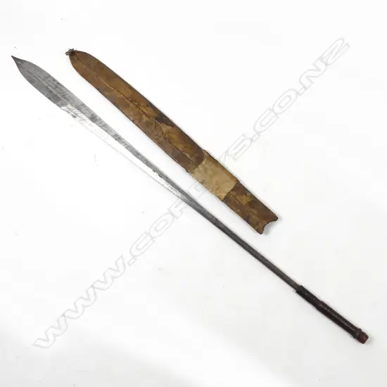 An unusually long Maasai seme sword