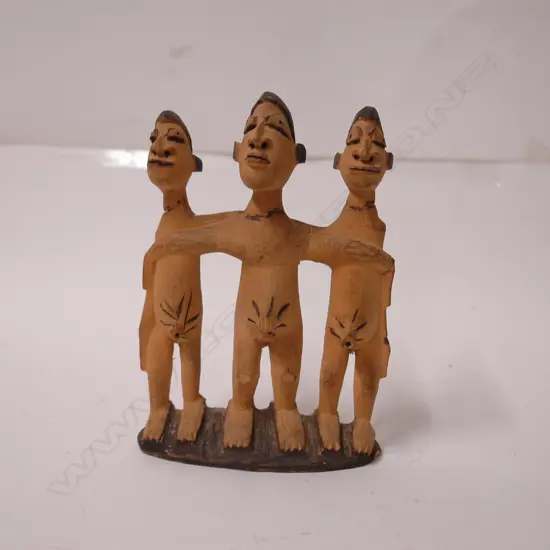 A vintage West African three-figure group