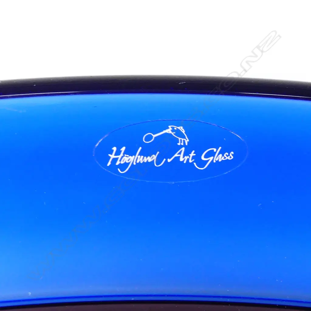 A large Hoglund glass circular dish Image 1++