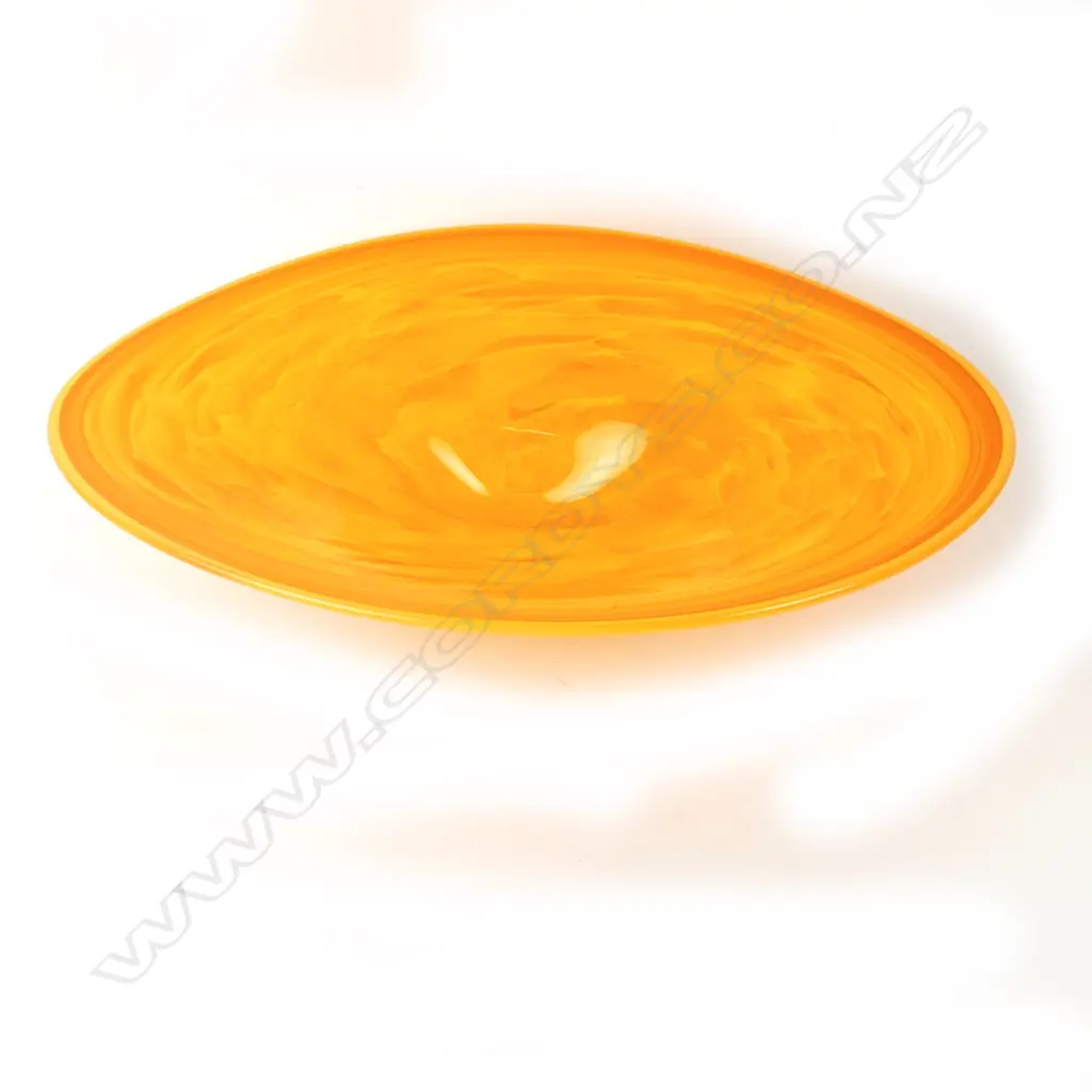 A Ron van der Vlugt (de Flute Studio) oval glass bowl Image 1++