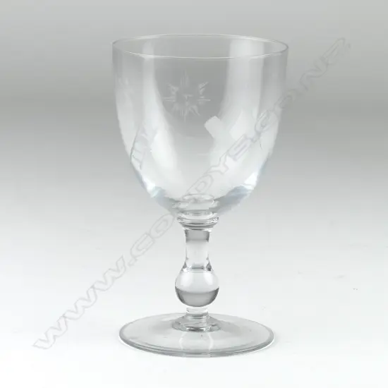 A Victorian wine glass