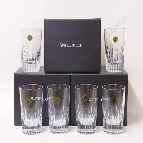 Twelve Waterford tall highball glasses
