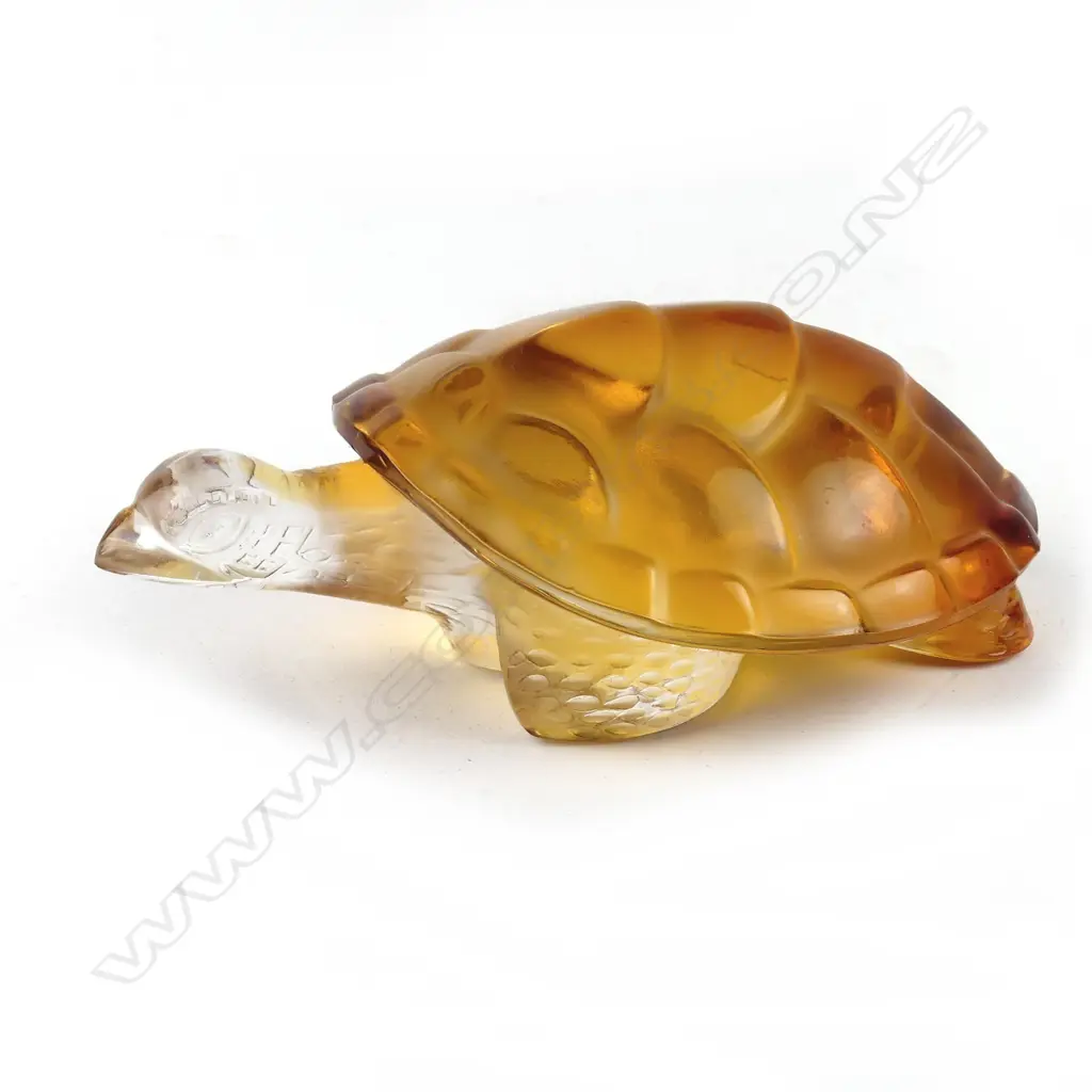 A Lalique 'Tortue Caroline' turtle paperweight Image 1++
