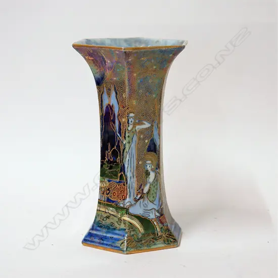An Art Deco Wilton Ware Fairyland lustre vase