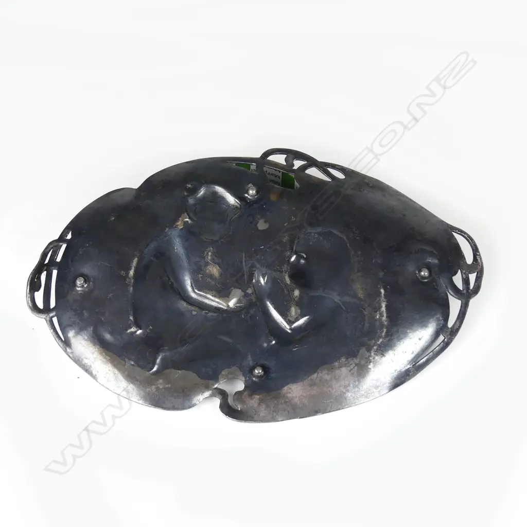 A W.M.F. Art Nouveau silver plate oval dish Image 1++