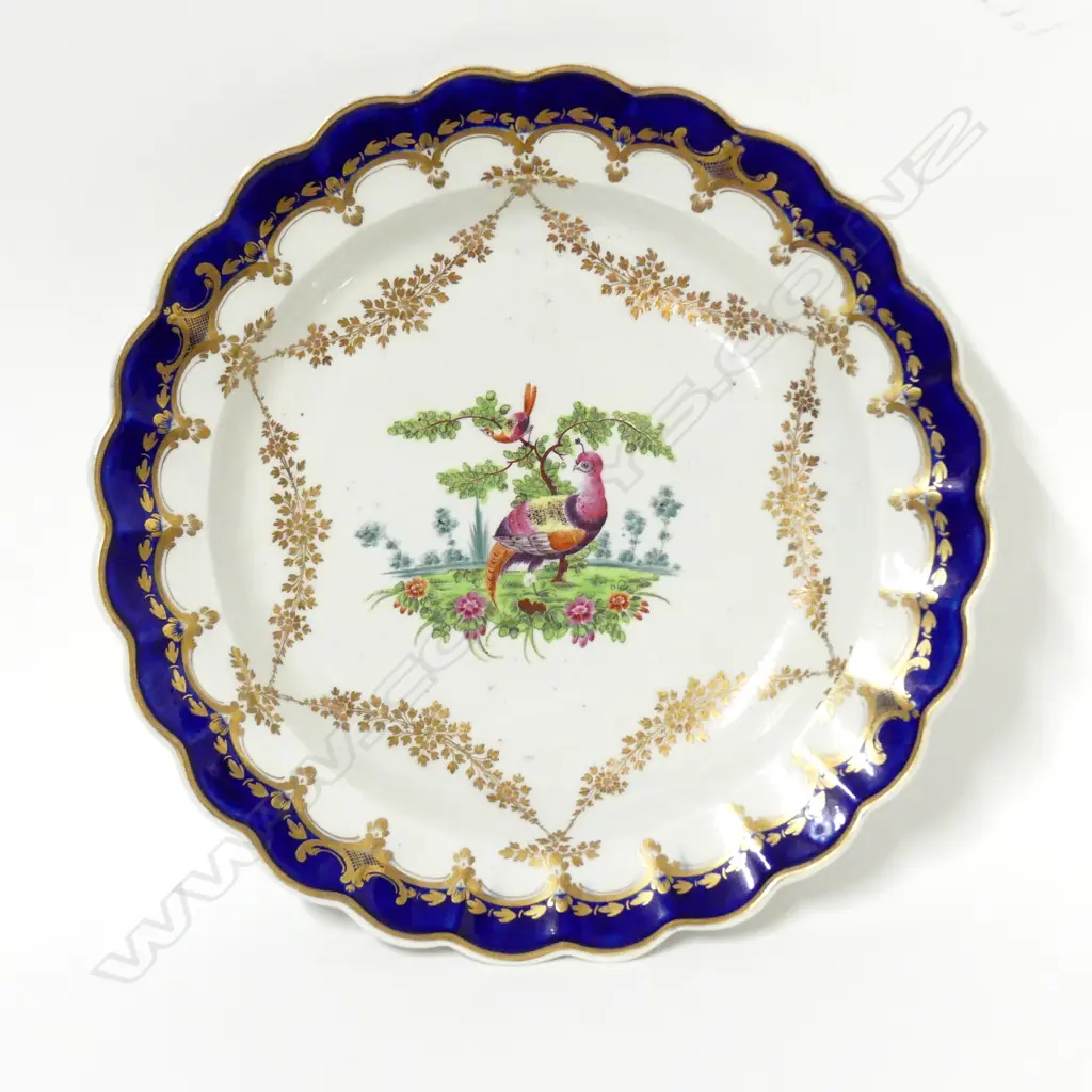 An 18thC Dr Wall Worcester blue Image 1++