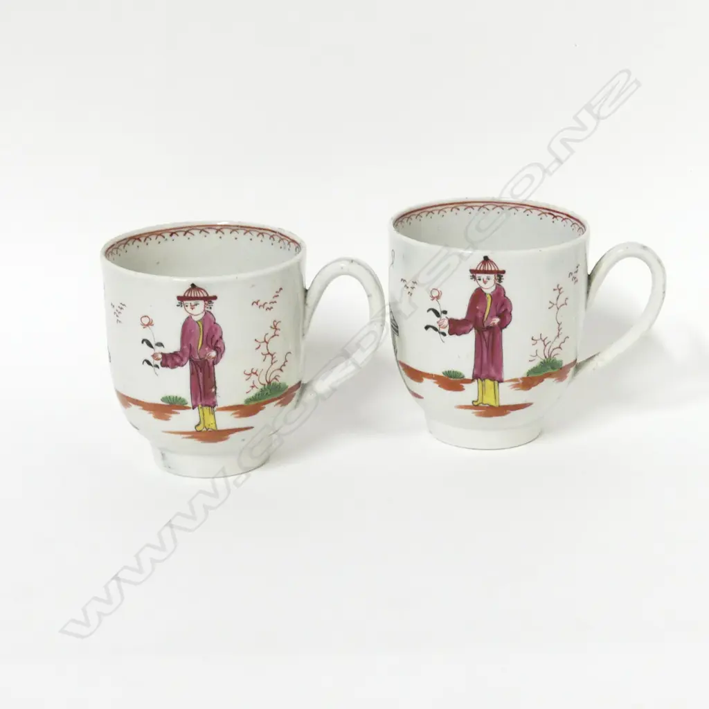 A pair of 18thC John & Seth Pennington (Liverpool) coffee cups Image 1++