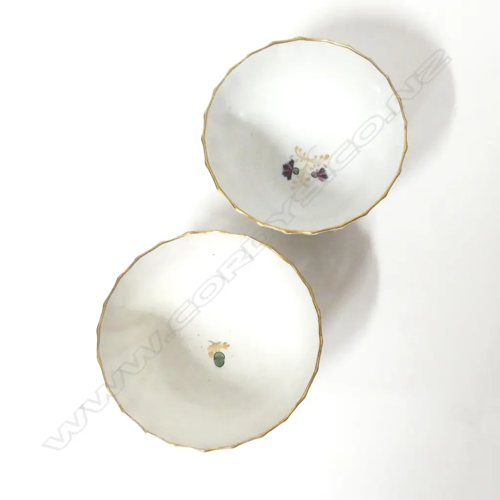 Two Flight Worcester tea bowls Image 1++