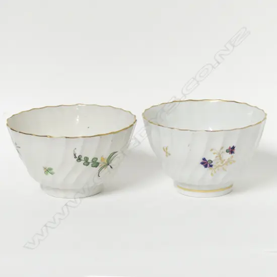 Two Flight Worcester tea bowls