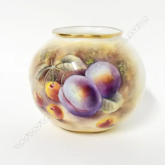 A Royal Worcester vase painted by Platt