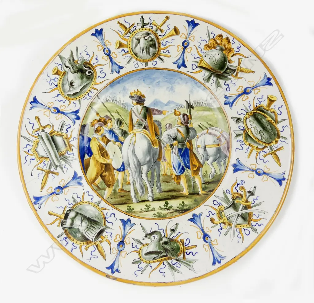 An Istoriato-type majolica charger Image 1++