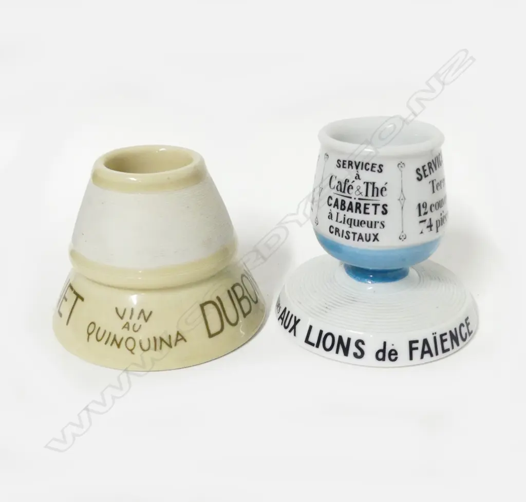 Two French porcelain table match strikers Image 1++