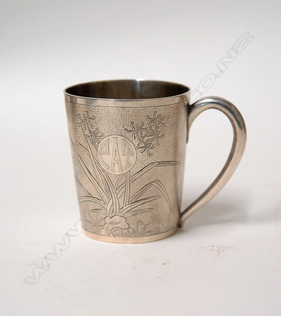 An early 20thC Chinese silver Lee Yee Hing mug Image 1++