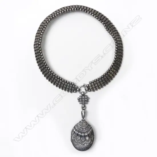 A Victorian silver locket and ‘mayoral’ chain