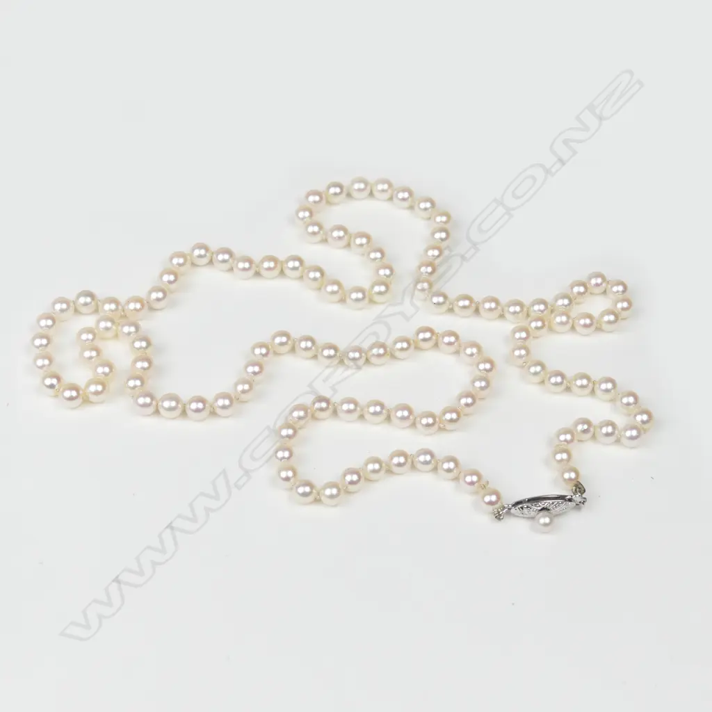 A Mikimoto pearl necklace Image 1++