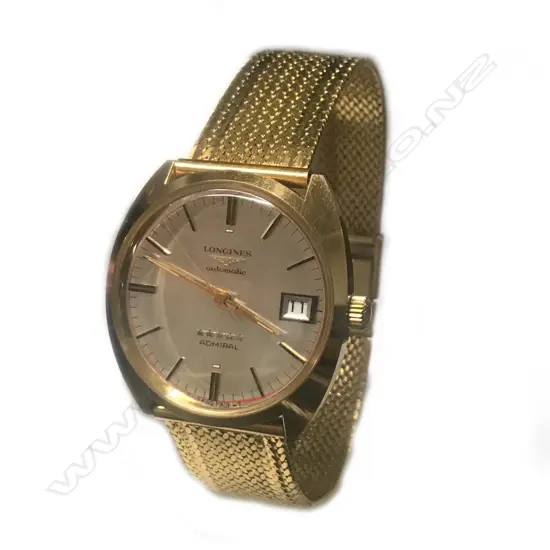 A Longines 18ct gold 'Admiral' gent's wristwatch