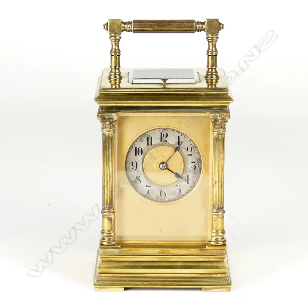 A 19thC quality French repeater carriage clock Image 1++