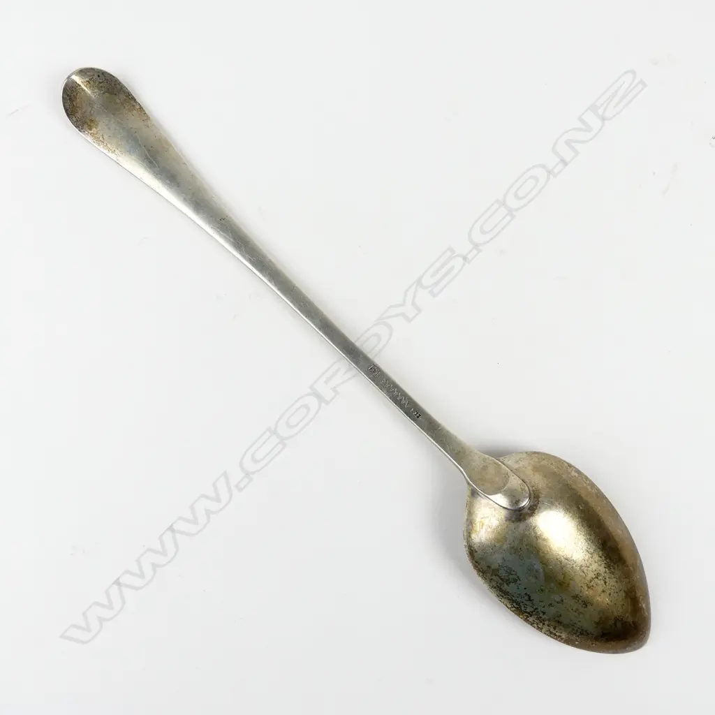 A European silver serving spoon Image 1++