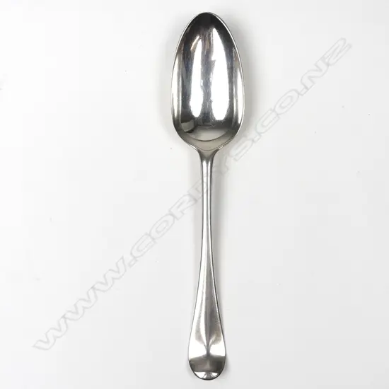 An early George III silver tablespoon