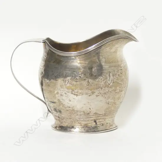 A Geo III silver cream jug