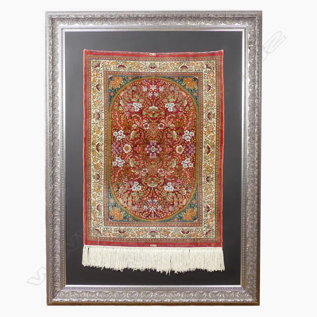 A superfine Turkish Hereke 100% silk rug Image 1++