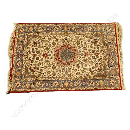 A fine silk rug