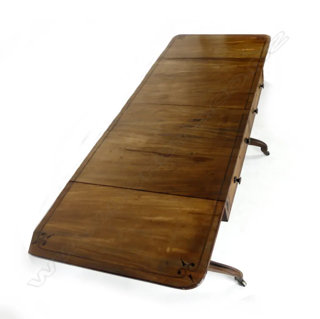 A George III mahogany sofa table Image 1++