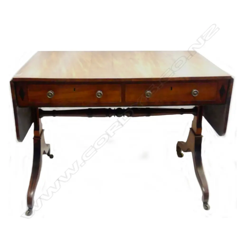 A George III mahogany sofa table Image 1++