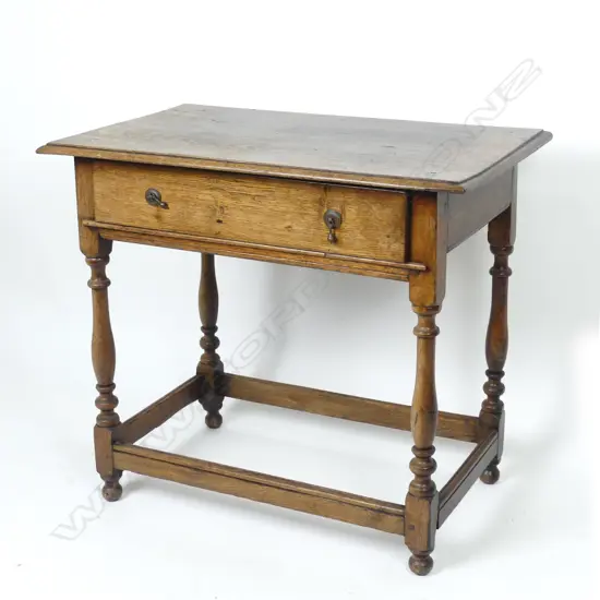 A Georgian oak country side table