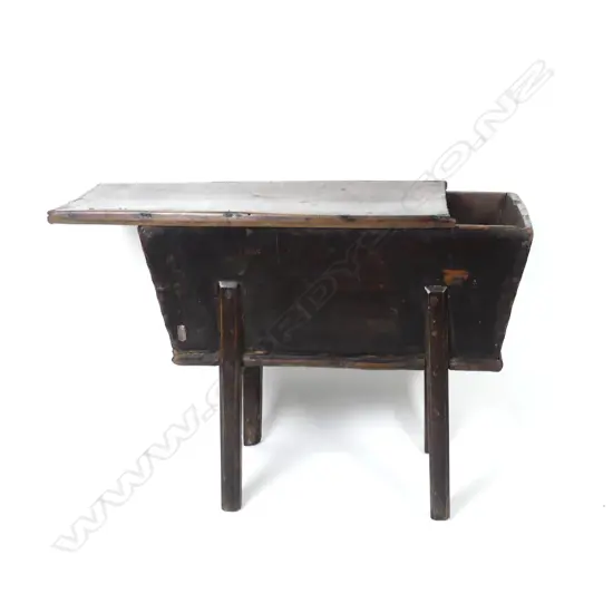 An old fruitwood dough bin