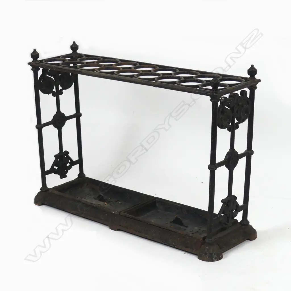 A Victorian cast iron umbrella/stick stand Image 1++