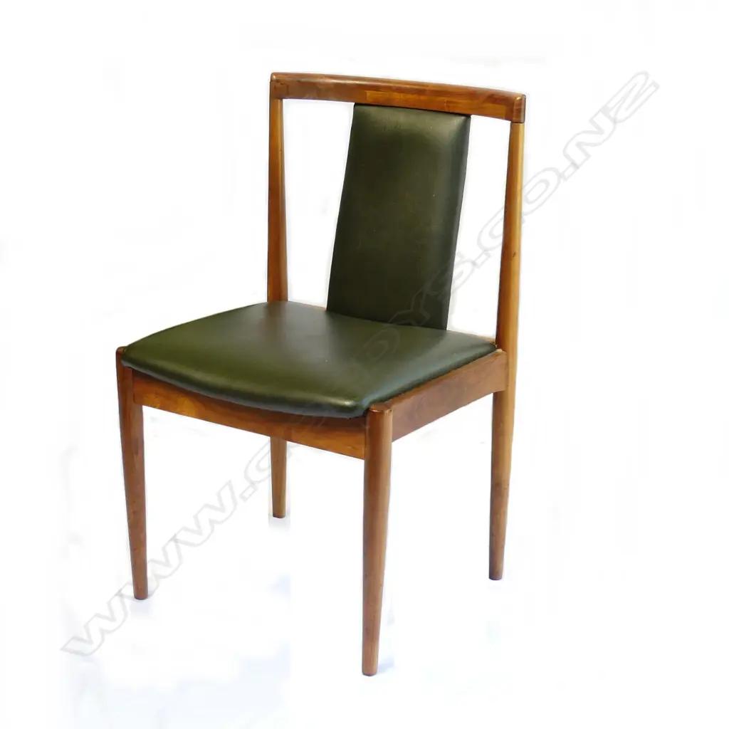 A mid-century dining table and eight chairs Image 1++