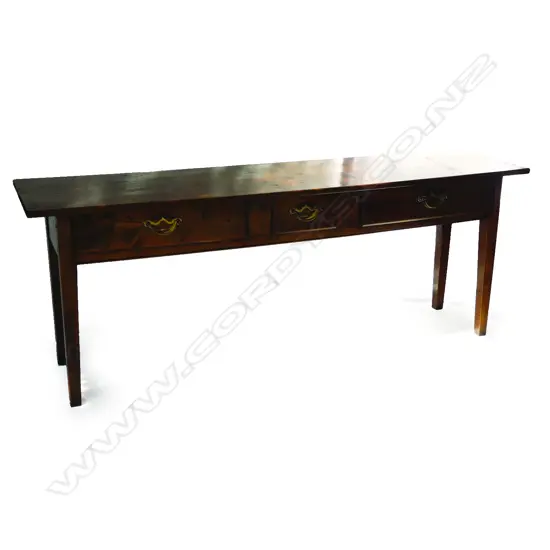 A French provincial-style console table