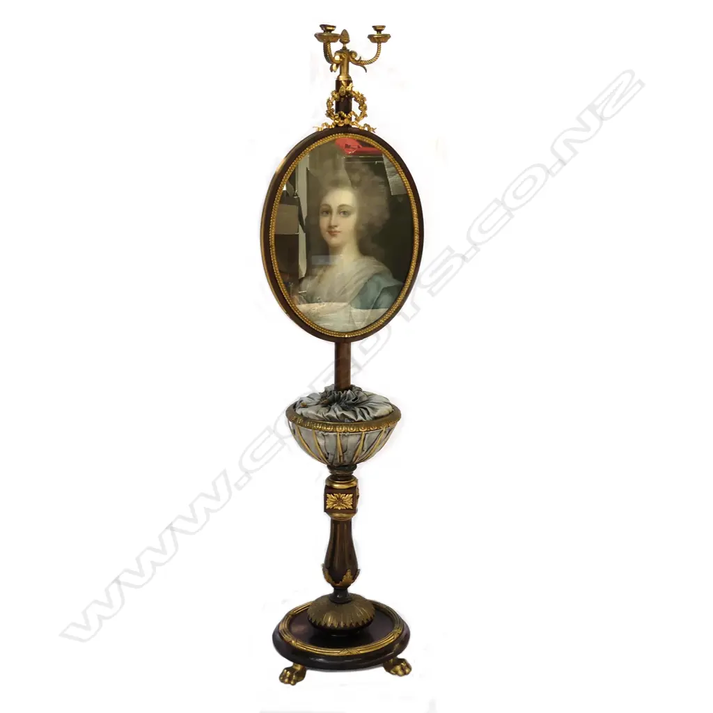 An impressive and ornate French pole screen Image 1++