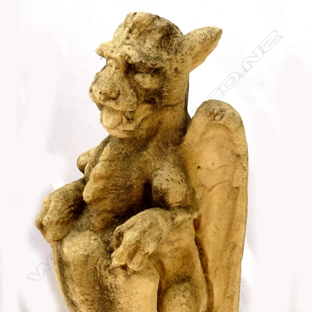 A pair of church stone griffins Image 1++