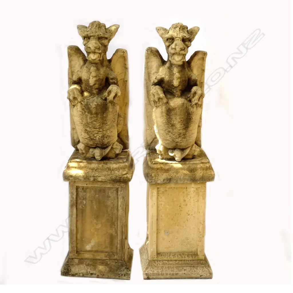 A pair of church stone griffins Image 1++