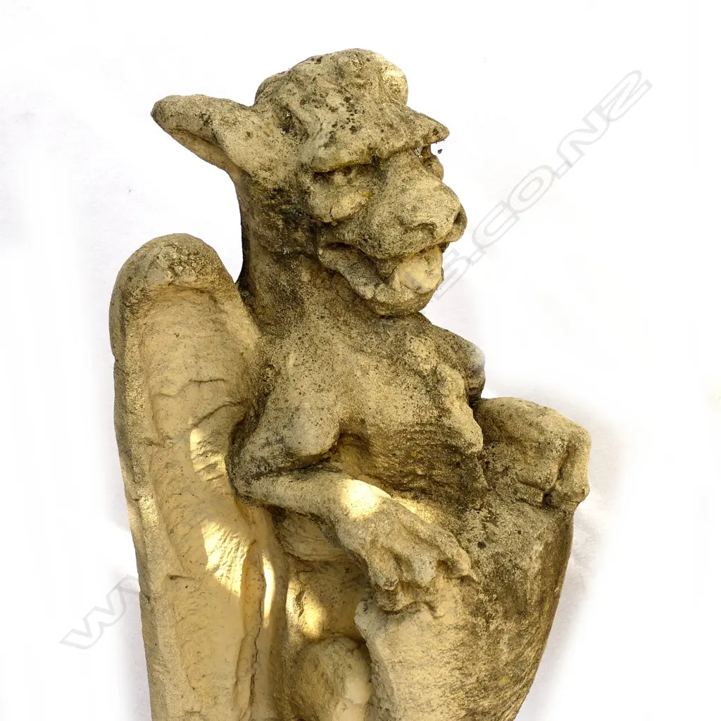 A pair of church stone griffins Image 1++