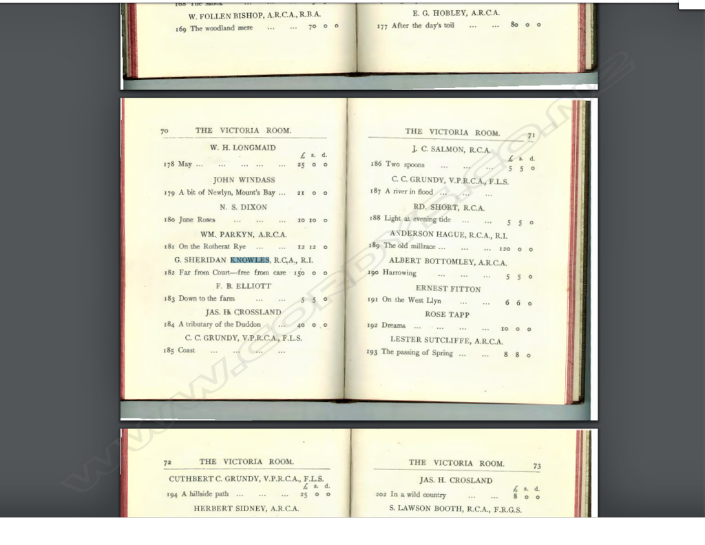 George Sheridan Knowles R.C.A.; R.I. (UK 1863-1931) Image 1++