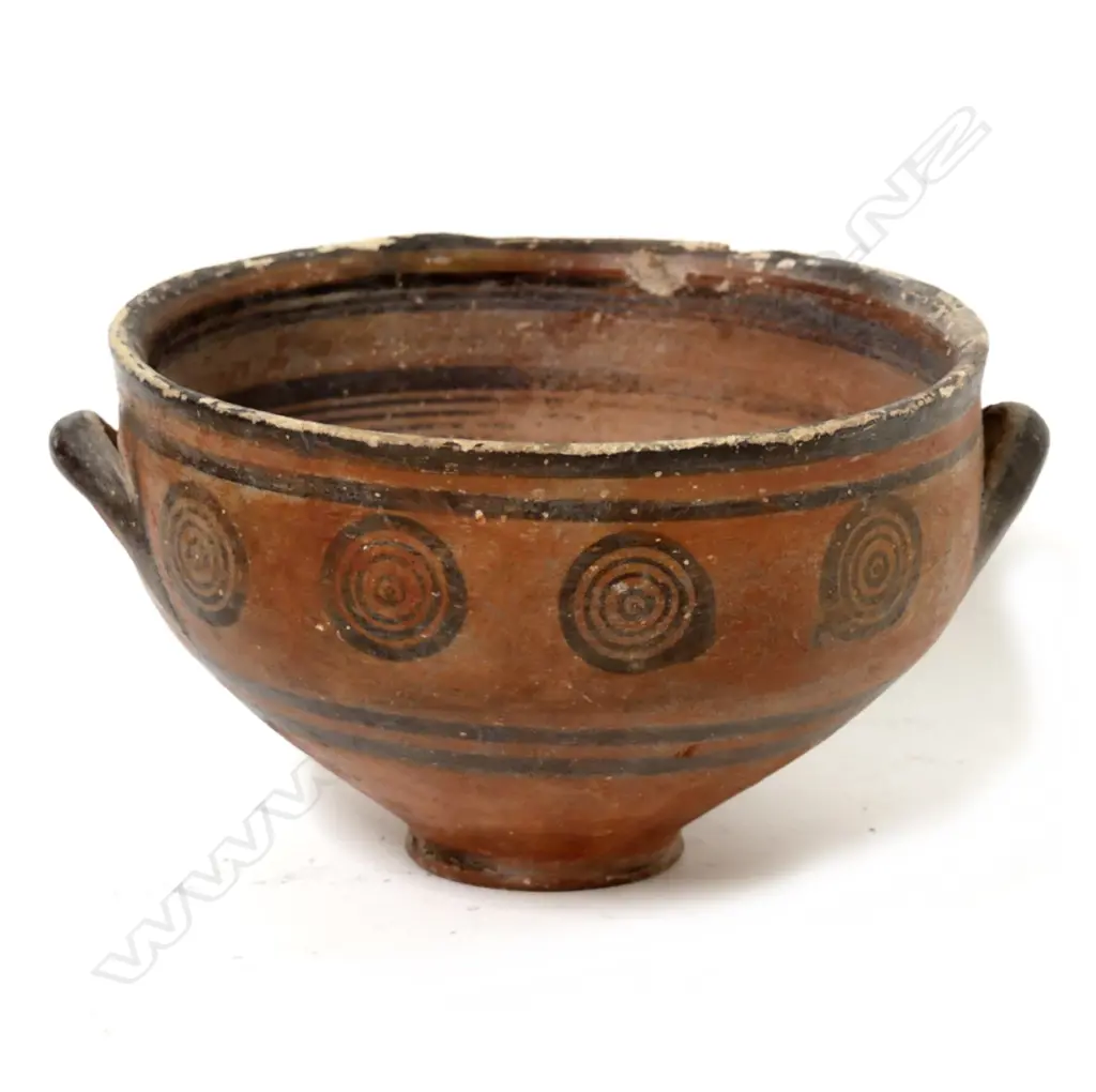 A Cypriot terracotta skyphos/mastoid deep cup Image 1++