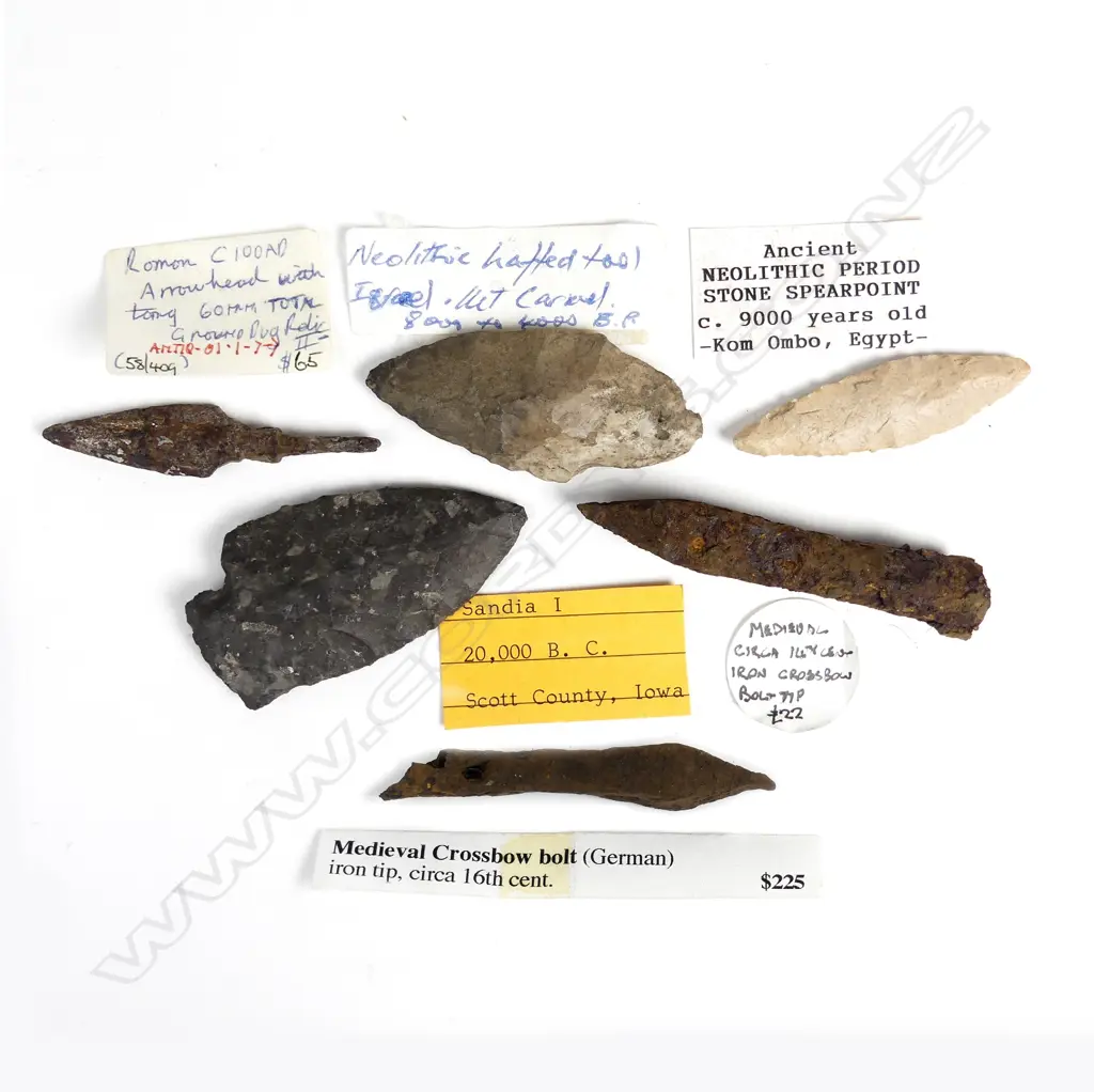 Two Medieval iron crossbow tips Image 1++