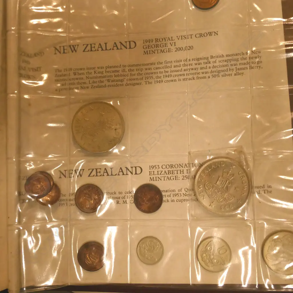 An album of older N.Z. coinage Image 1++