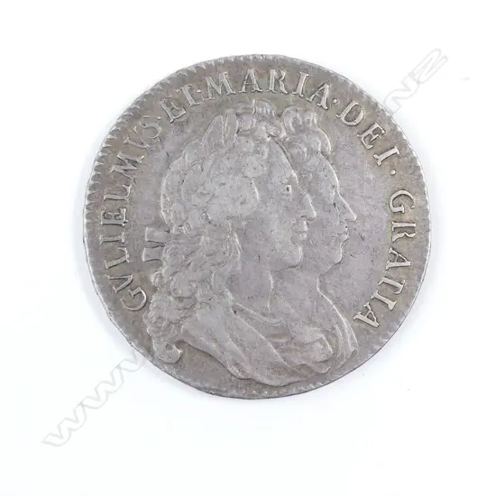 A William & Mary 1693 silver half-crown