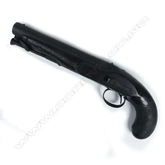 An c.1820 English percussion ‘manstopper’ military or coaching pistol