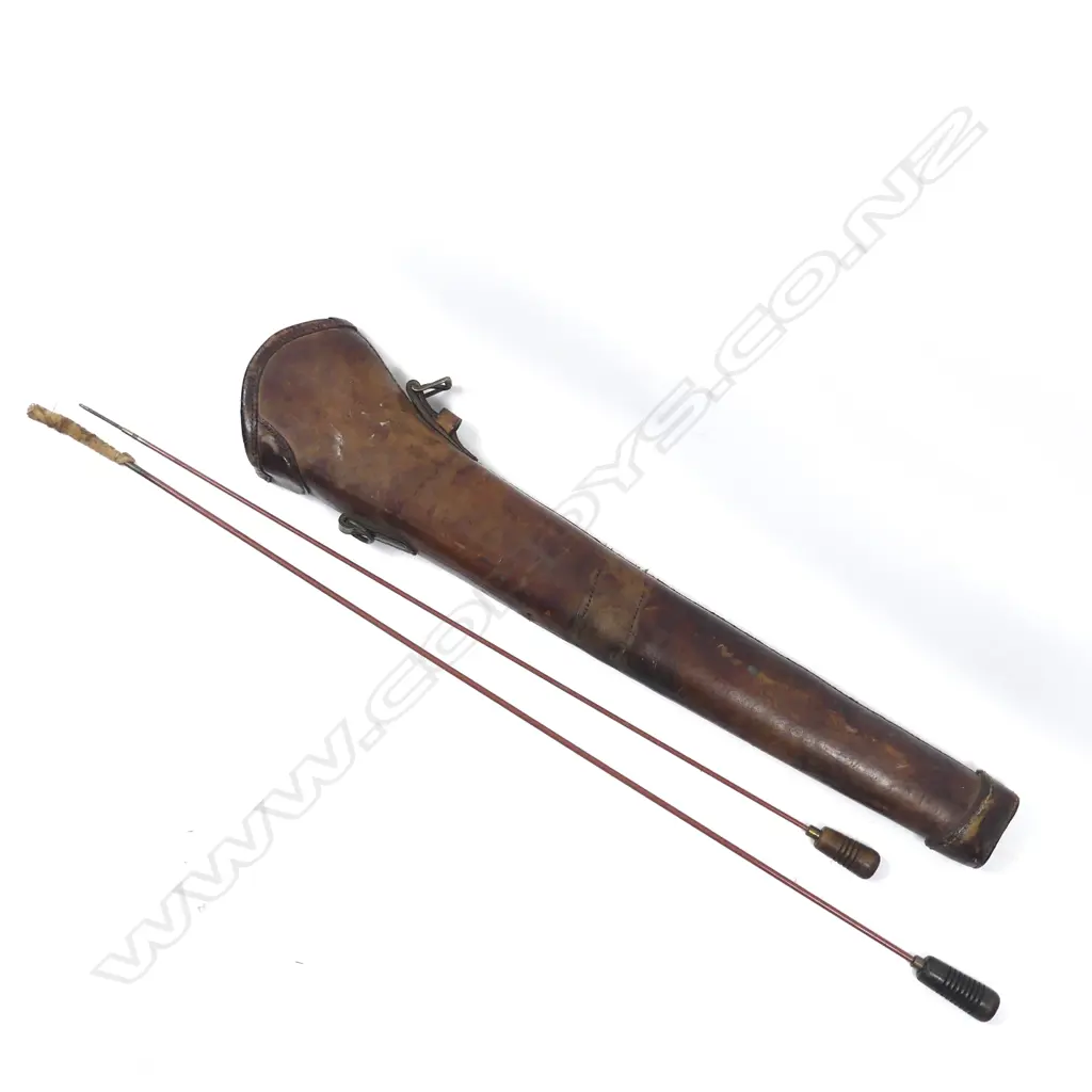 WWI Light Horse unit blocked brown leather rifle bucket Image 1++
